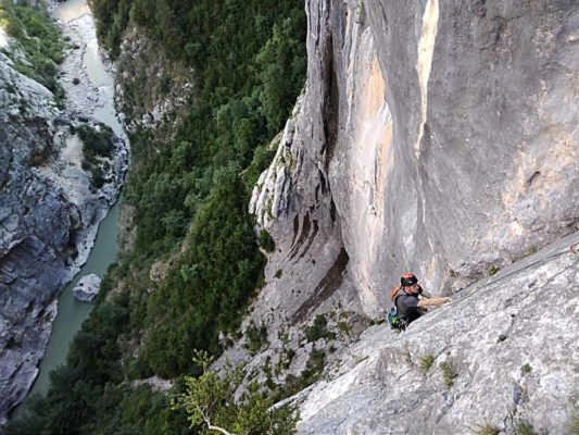 Simon Montmory multi-pitch Verdon