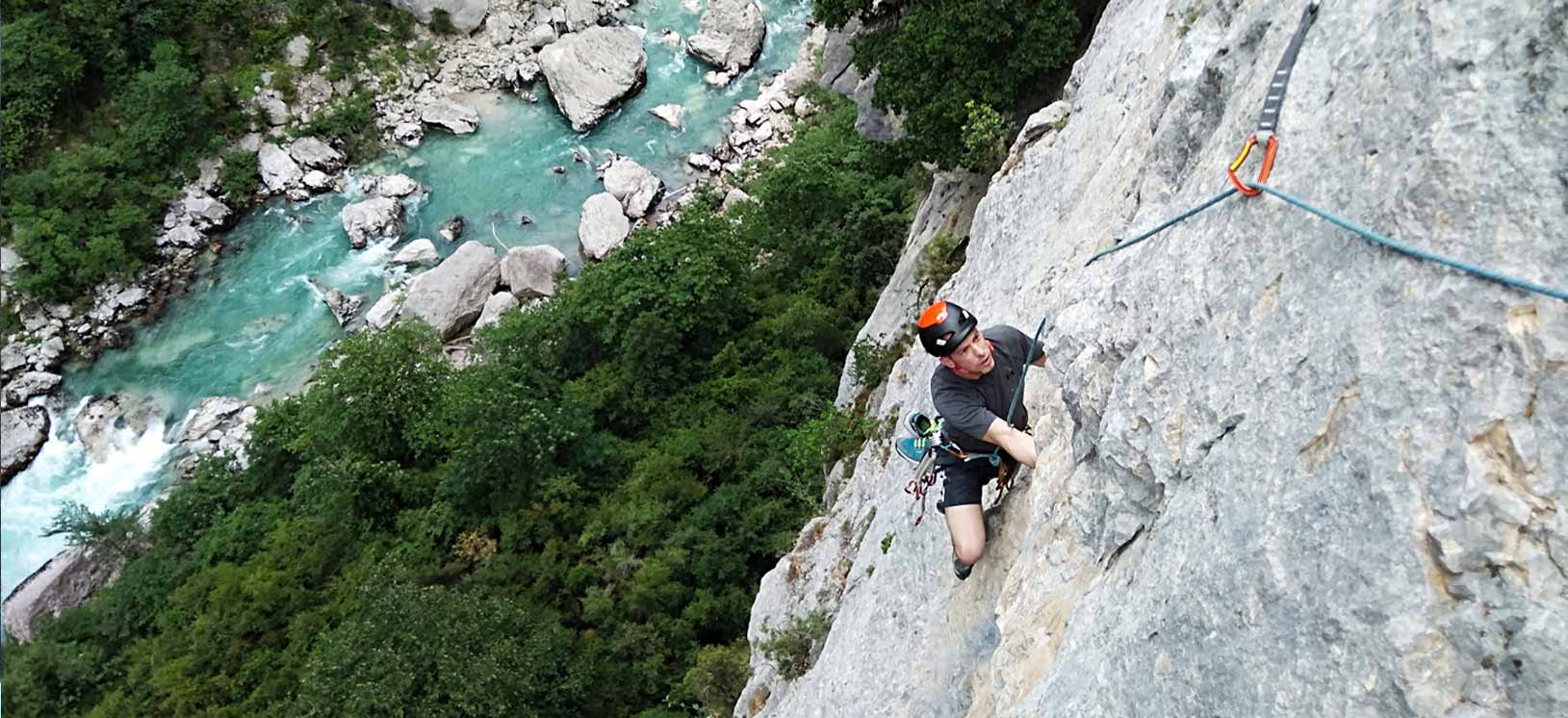Verdon climbing course Improve your climbing skills Provence